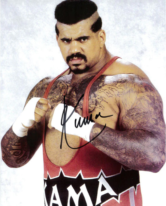 Highspots Kama Figher Pose Hand Signed 8x10 Inc Coa Uk 