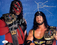 Highspots - Kane & X-Pac "WWF Tag Team Champs" Hand Signed 8x10 Photo *inc COA*