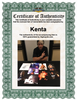Highspots - Kenta "Turnbuckle Pose" Hand Signed 8x10 Photo *inc COA*