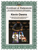 Highspots - Kevin Owens "Elbow Through Table" Hand Signed 8x10 *Inc COA*