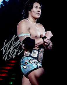 Highspots - Konosuke Takeshita "Champion Entrance" Hand Signed 8x10 Photo *inc COA*
