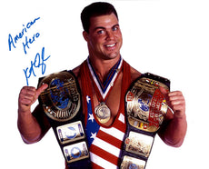 Highspots - Kurt Angle "Champ Champ" Hand Signed 8x10 *inc COA*