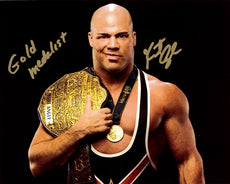 Highspots - Kurt Angle "World Champion" Hand Signed 8x10 *inc COA*