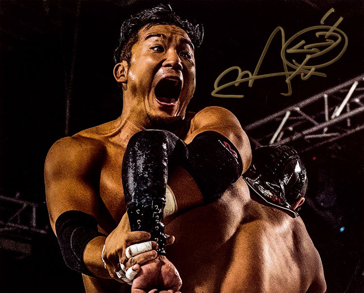 Highspots - Kushida "Hoverboard Lock" Hand Signed 8x10 Photo *inc COA*