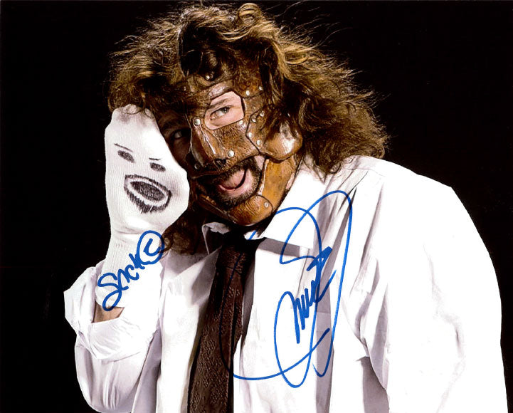 Highspots - Mick Foley "Mankind & Socko" Hand Signed 8x10 *inc COA*