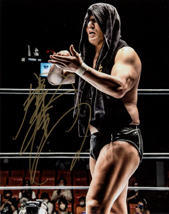 Highspots - Minoru Suzuki "In Ring Pose" Hand Signed 8x10 *inc COA*