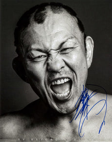 Highspots - Minoru Suzuki "Laughing Pose" Hand Signed 8x10 *inc COA*
