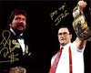 Highspots - IRS & Ted Dibiase : Money Inc "Champions In Ring" Hand Signed 8x10 *inc COA*