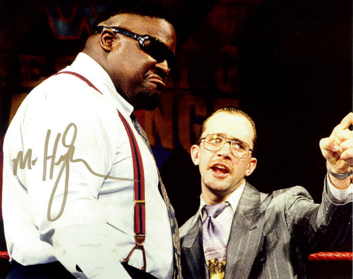Highspots - Mr Hughes "With Harvey Wippleman" Hand Signed 8x10 Photo *inc COA*