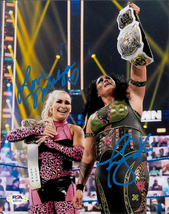 Highspots - Natalya & Tamina "WWE Tag Champs" Hand Signed 8x10 *inc COA*