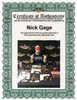 Highspots - Nick Gage "Light Tube Strike" Hand Signed 8x10 Photo *inc COA*
