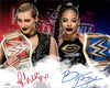 Highspots - Rhea Ripley & Bianca Belair "WWE Champions" Hand Signed 8x10 *inc COA*