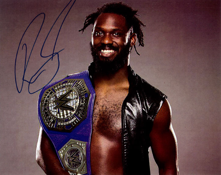 Highspots - Rich Swann "WWE Cruiserweight Champ" Hand Signed 8x10 Photo *inc COA*