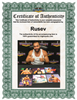 Highspots -  Rusev "In Ring" Hand Signed 8x10 Photo *inc COA*