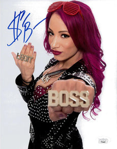 Highspots - Sasha Banks "Boss Knuckles" Hand Signed 8x10 *inc COA*