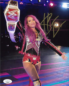 Highspots - Sasha Banks "Champion Entrance" Hand Signed 8x10 *inc COA*