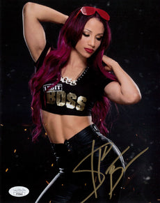 Highspots - Sasha Banks "Dark Pose" Hand Signed 8x10 *inc COA*