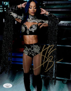 Highspots - Sasha Banks "Tassels" Hand Signed 8x10 *inc COA*