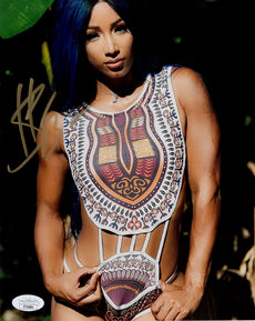 Highspots - Sasha Banks "Tribal Bikini" Hand Signed 8x10 *inc COA*