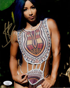 Highspots - Sasha Banks "Tribal Bikini" Hand Signed 8x10 *inc COA*