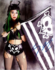Highspots - Shotzi Blackheart "Flag Pose" Hand Signed 8x10 *inc COA*