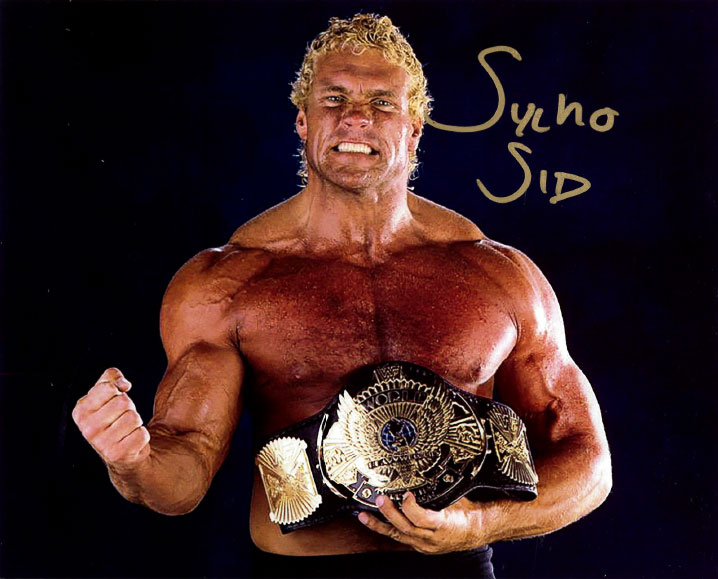 Highspots - Sid Vicious "WWF Champion" Hand Signed 8x10 Photo *inc COA*