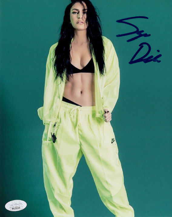 Highspots - Sonya Deville "Green Tracksuit" Hand Signed 8x10 Photo *inc COA*