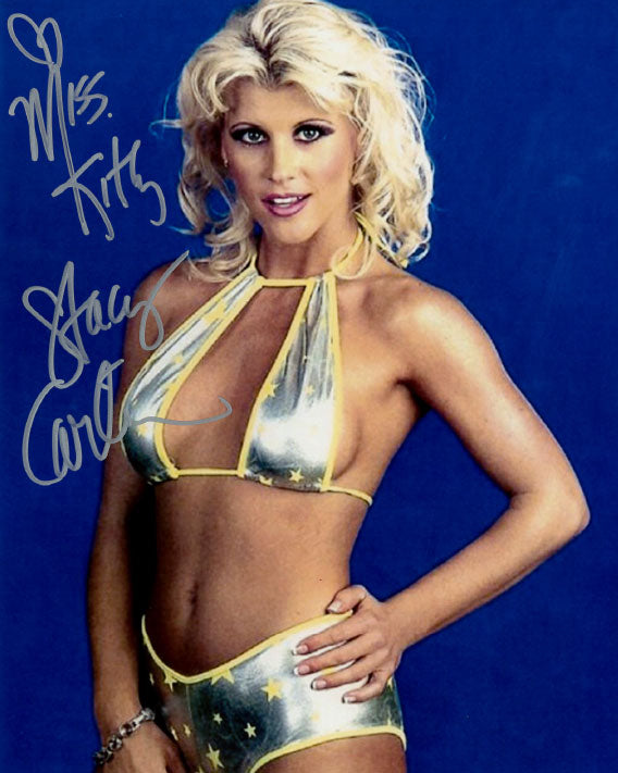 Highspots - Stacy Miss Kitty Carter "Silver Gear" Hand Signed 8x10 Photo *inc COA*