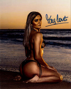 Highspots - Tay Conti "Kneeling On The Sand" Hand Signed 8x10 Photo *inc COA*