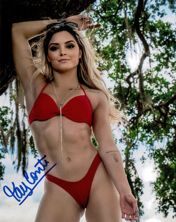 Highspots - Tay Conti "Red Bikini" Hand Signed 8x10 Photo *inc COA*
