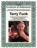 Highspots - Terry Funk "Crimson Mask" Hand Signed 8x10 *inc COA*