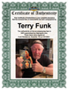 Highspots - Terry Funk "Double Cross Ranch" Hand Signed 8x10 *inc COA*