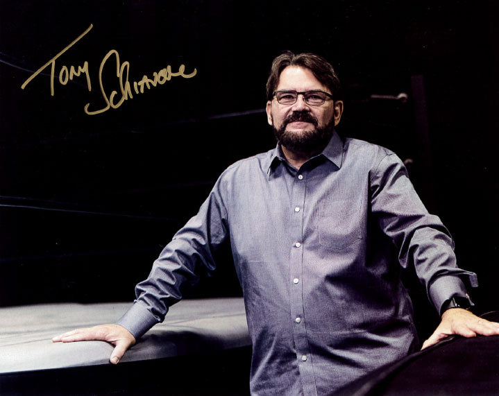 Highspots - Tony Schiavone "Ringside Pose" Hand Signed 8x10 *inc COA*