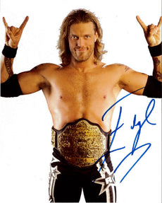 Highspots - Edge "Big Gold World Champion" Hand Signed 8x10 *inc COA*