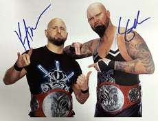 Highspots - Good Brothers / Gallows & Anderson "WWE Tag Team Champions" Hand Signed A4 *inc COA*