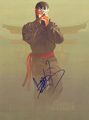 Highspots - Great Sasuke "Temple Gate" Hand Signed A4 *inc COA*