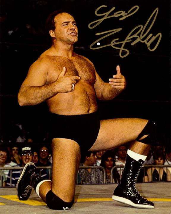Highspots - Larry Zbyszko "In Ring Pose" Hand Signed 8x10 *inc COA*