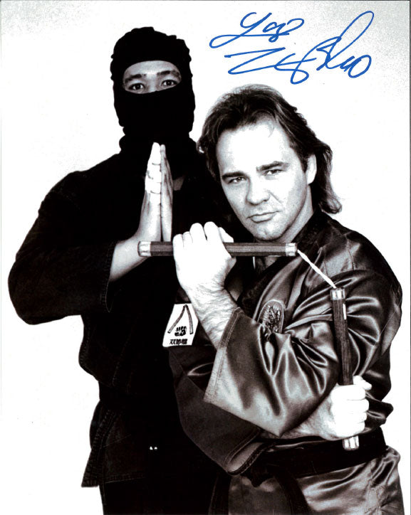 Highspots - Larry Zbyszko "Nunchuck Ninja" Hand Signed 8x10 *inc COA*