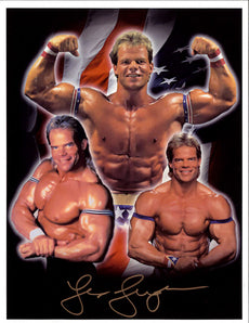 Highspots - Lex Luger "Collage" Hand Signed A4 *Inc COA*