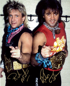 Highspots - Rock n Roll Express "Locker Room Pose" Hand Signed 8x10 *Inc COA*