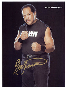 Highspots - Ron Simmons "Damn" Hand Signed A4 / 8x10  *Inc COA*