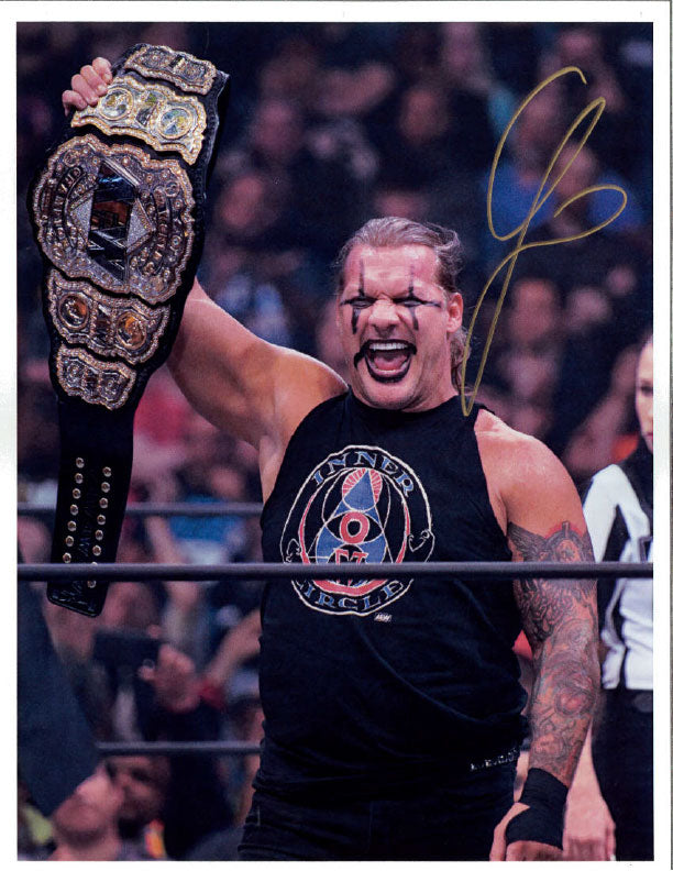 Highspots - Chris Jericho "Inner Circle Shirt" Hand Signed A4 *Inc COA*