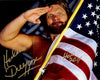 Highspots - "Hacksaw" Jim Duggan "Flag Salute" Hand Signed 8x10 *Inc COA*