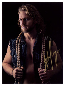 Highspots - "Hangman" Adam Page "Dark Pose" Hand Signed A4 *inc COA*