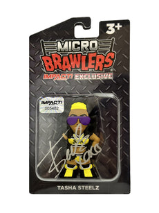Impact Wrestling - Micro Brawlers : Tasha Steelz Figure *Hand Signed * Numbered