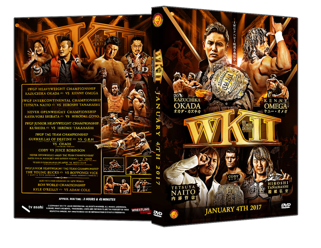 NJPW Wrestle Kingdom 11 (2 Disc DVD Set) WrestlingStore.co.uk