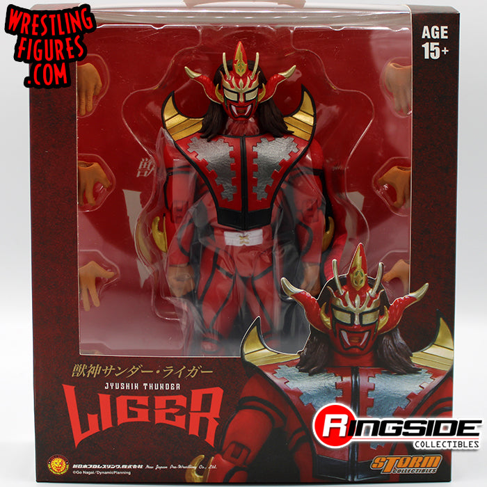 NJPW : Storm Collectables Jyushin "Thunder" Liger "Red Attire" Action Figure
