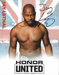 ROH - Jay Lethal Autographed Honor United 2019 8x10