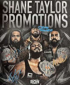 ROH - Shane Taylor Promotions 8x10 *Hand Signed* 4 Autos