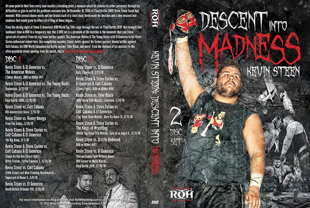 ROH - Kevin Steen "Descent Into Madness" 2 Disc DVD Set ( Pre-Owned ) - Disc 2 Only!